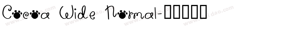 Cocoa Wide Normal字体转换
